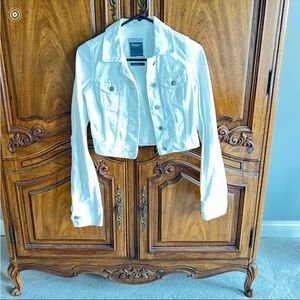 Abercrombie White Denim Jacket